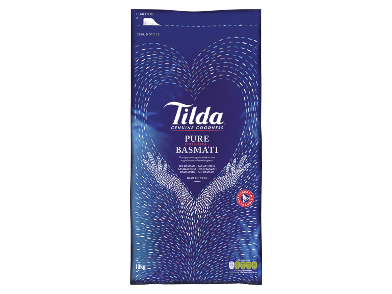 Tilda Pure Basmati Reis 10kg lockerer Langkornreis