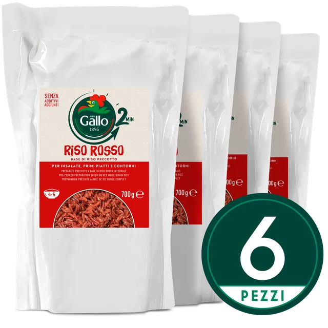 Riso Gallo Rosso Precotto Fertig-Reis 2 Minuten
