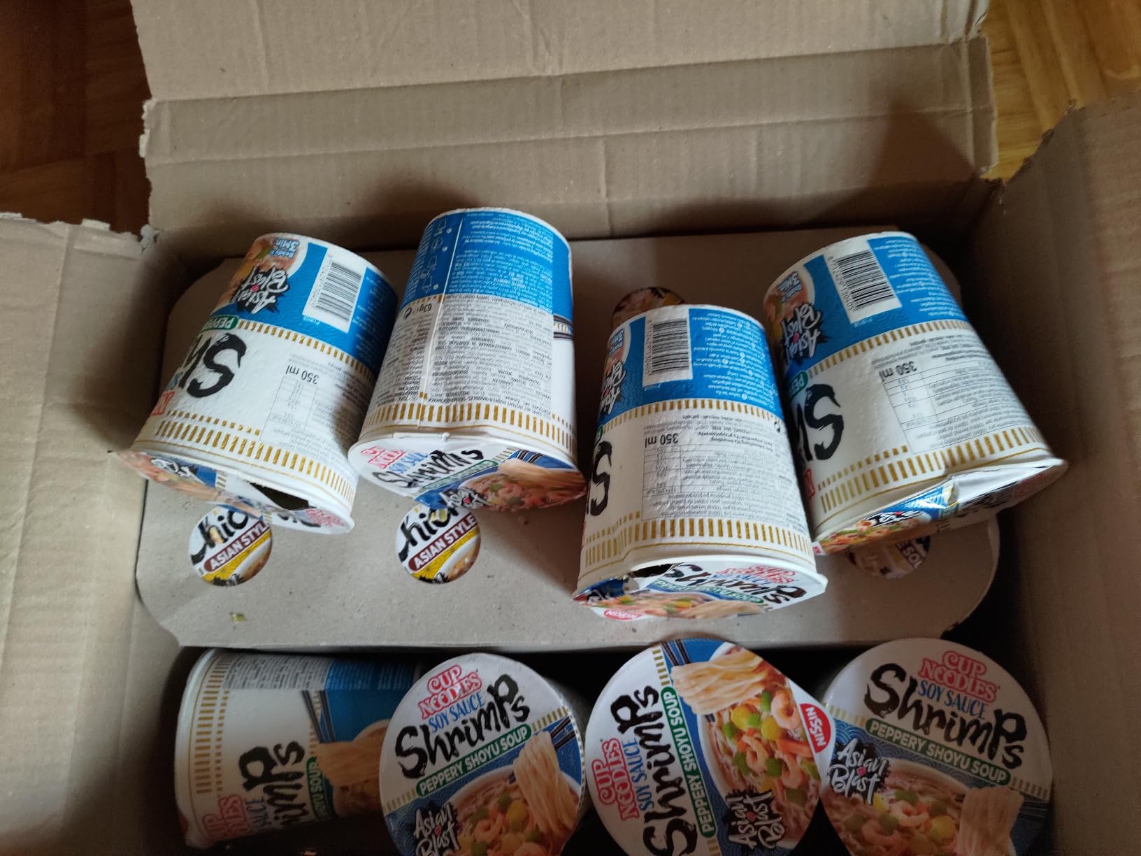 Nissin Cup Noodles Soy Sauce Shrimps 63g Becher