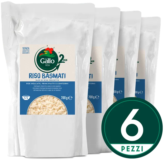Riso Gallo Basmati Fertigreis Basis 2 Minuten Dampfgegart