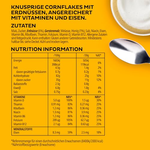 Kellogg's Crunchy Nut Cornflakes 6x720g mit Honig Erdnuss