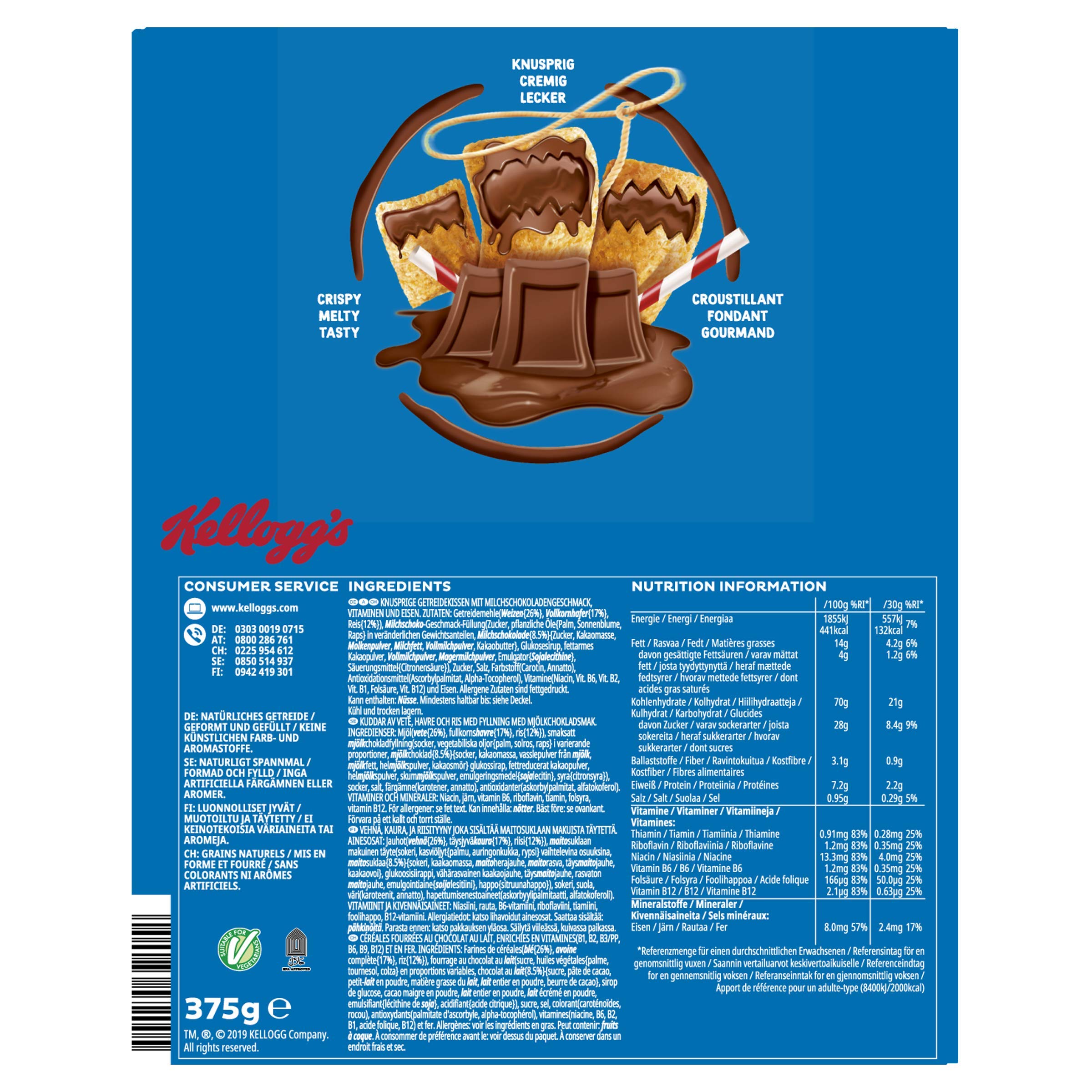 Kellogg's Tresor Milk Choco Cerealien 4x375g Schoko