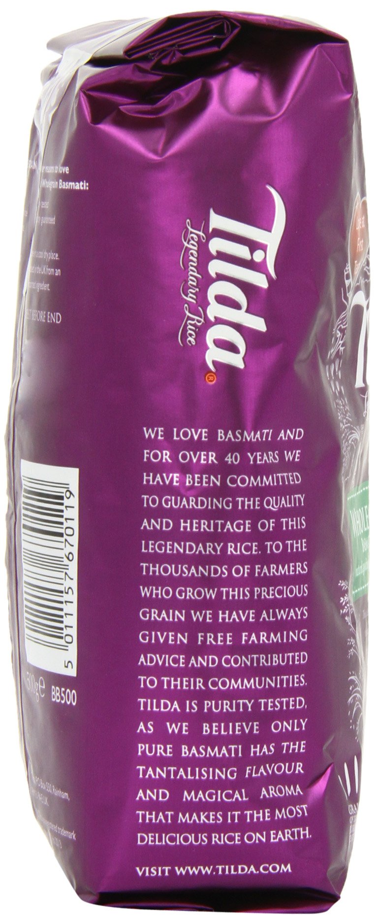 Tilda Vollkorn Basmati Reis Vollkornreis 5x500g ballaststoffreich