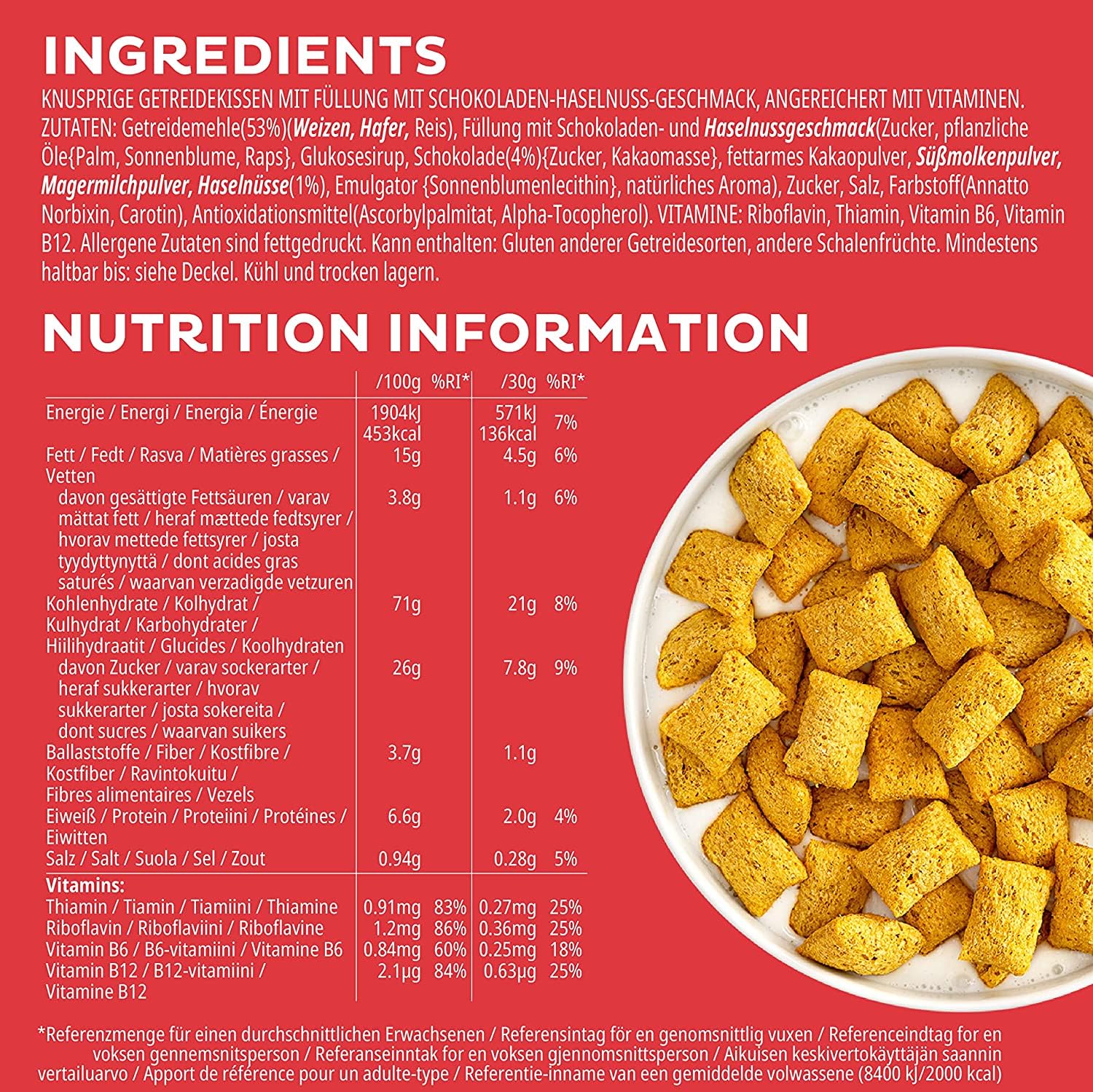 Kellogg's Tresor Choco Nut Cerealien 6er Pack knusprig