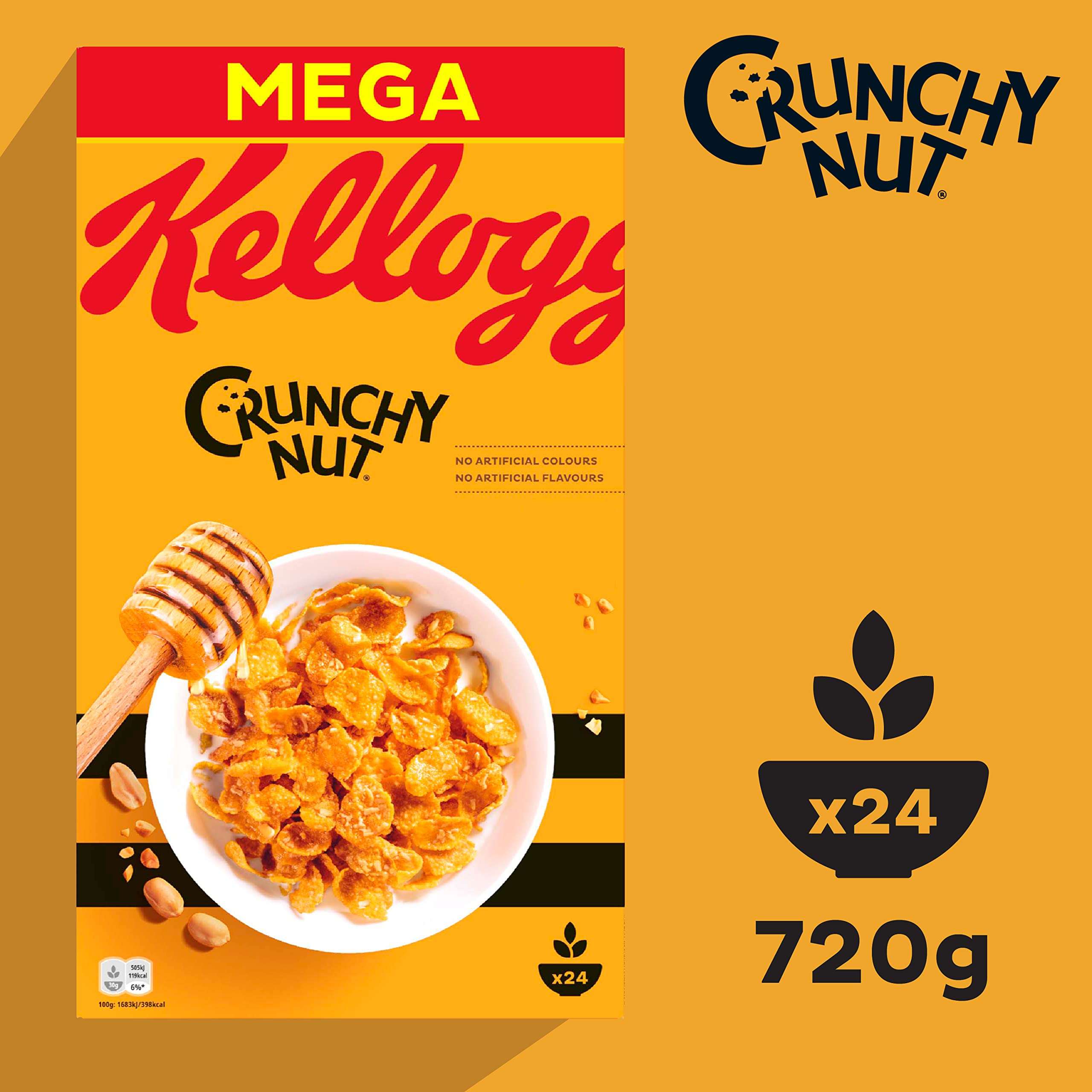 Kellogg's Crunchy Nut Cornflakes Honig-Erdnuss 720g