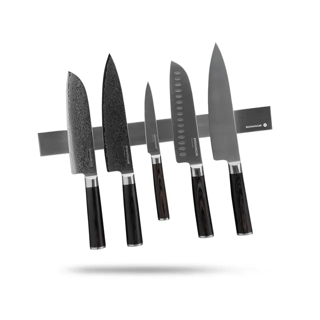 Reishunger Magnetleiste Edelstahl 40cm 5 Messer