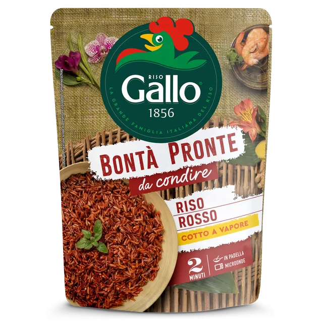 Riso Gallo Bontà Pronte Roter Reis 220g 2 Minuten