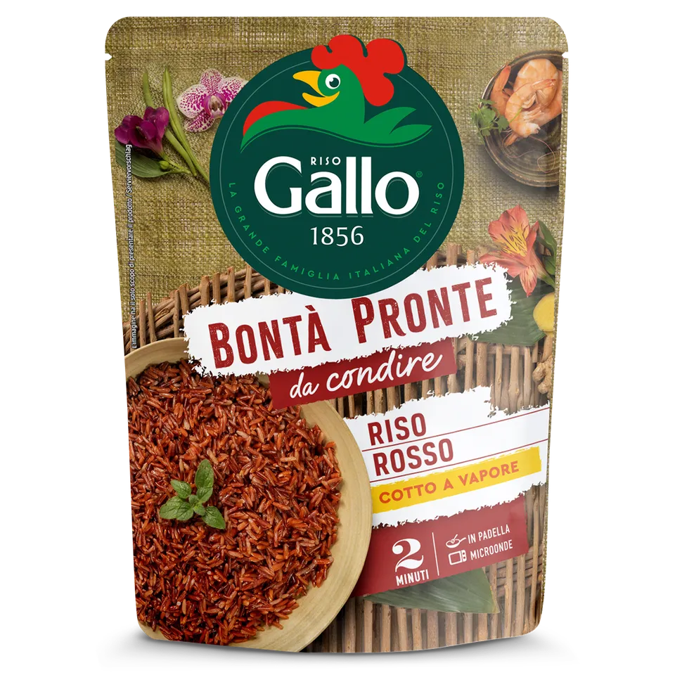 Riso Gallo Bontà Pronte Roter Reis 220g 2 Minuten
