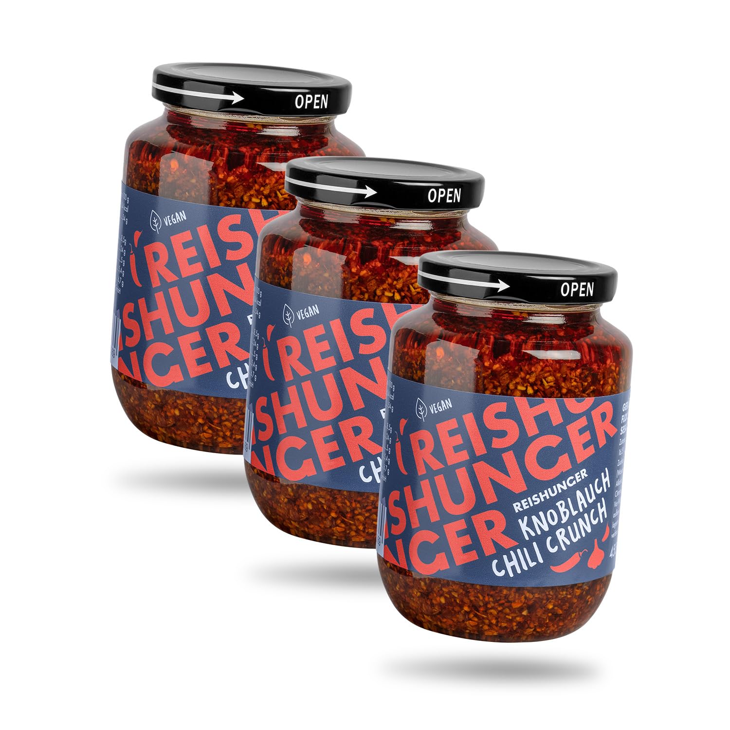 Reishunger Knoblauch Chili Crunch Topping 6x115g mild