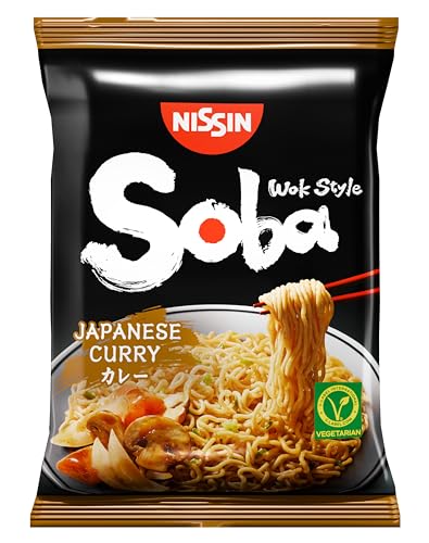 Nissin Soba Bag Japanese Curry Instant-Nudeln 9er Pack vegetarisch