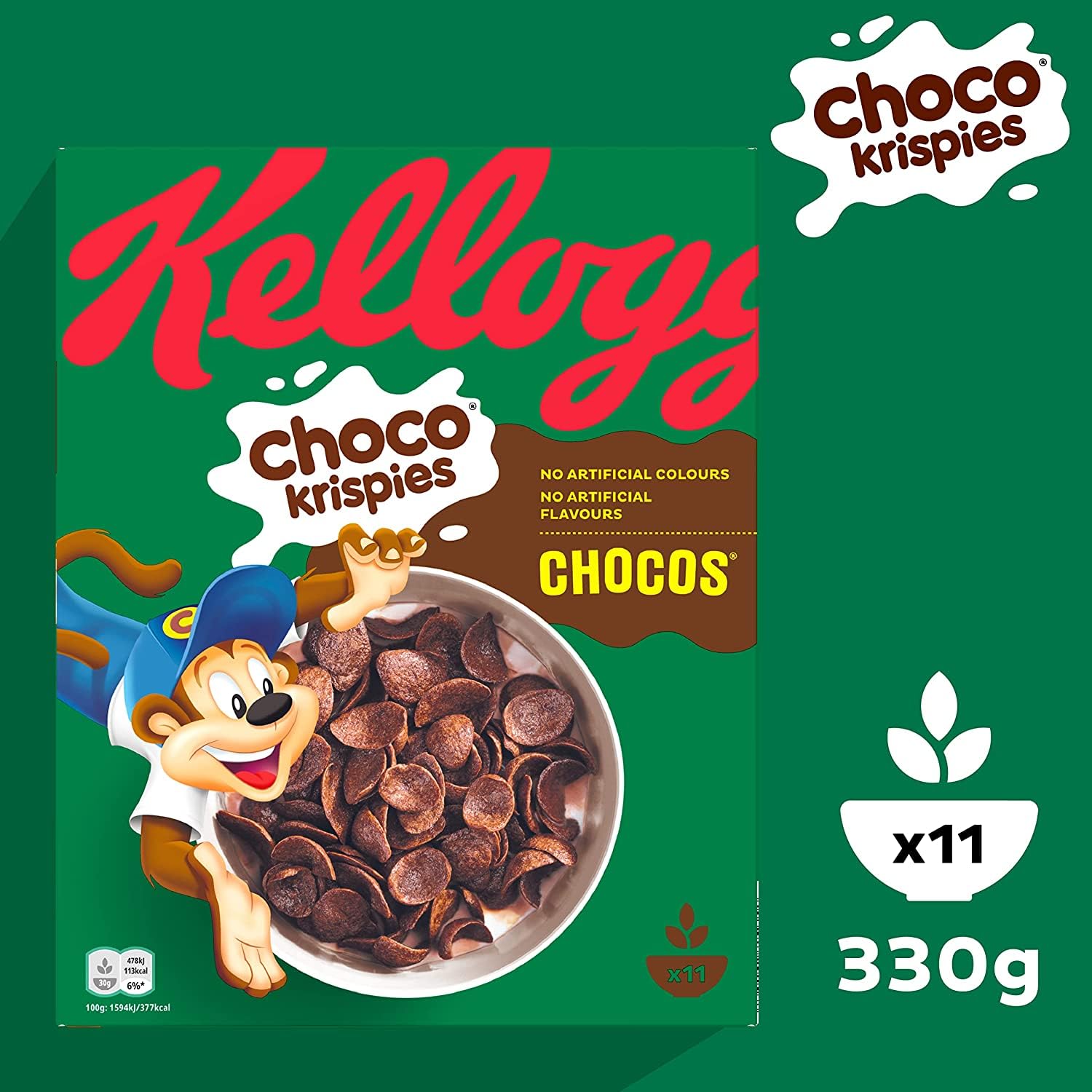 Kellogg's Choco Krispies Chocos Cerealien 6 x 330 g Kakao