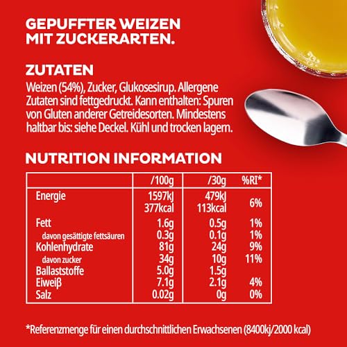 Kellogg's Smacks Frühstückscerealien 6 x 600 g Puffweizen