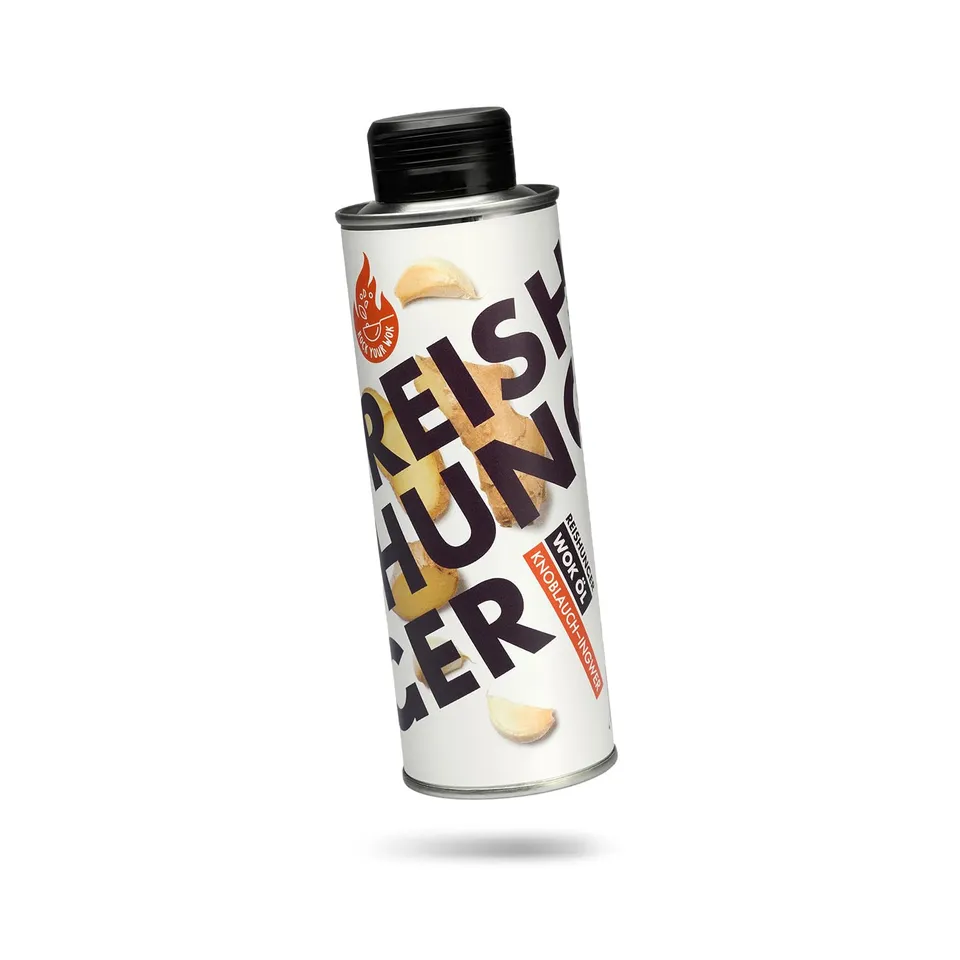 Reishunger Wok Öl Knoblauch-Ingwer Bratöl 250ml