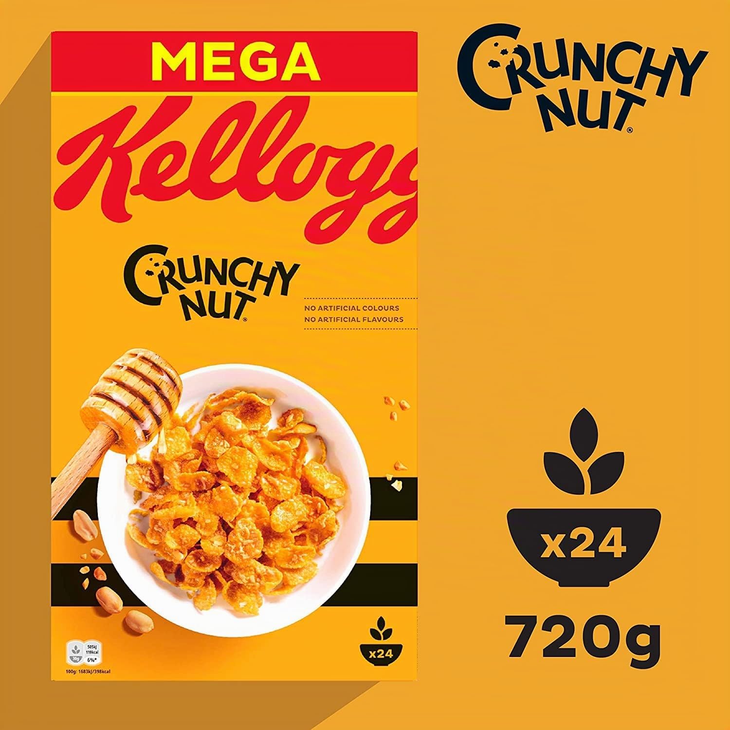 Kellogg's Crunchy Nut Cornflakes 6x720g mit Honig Erdnuss