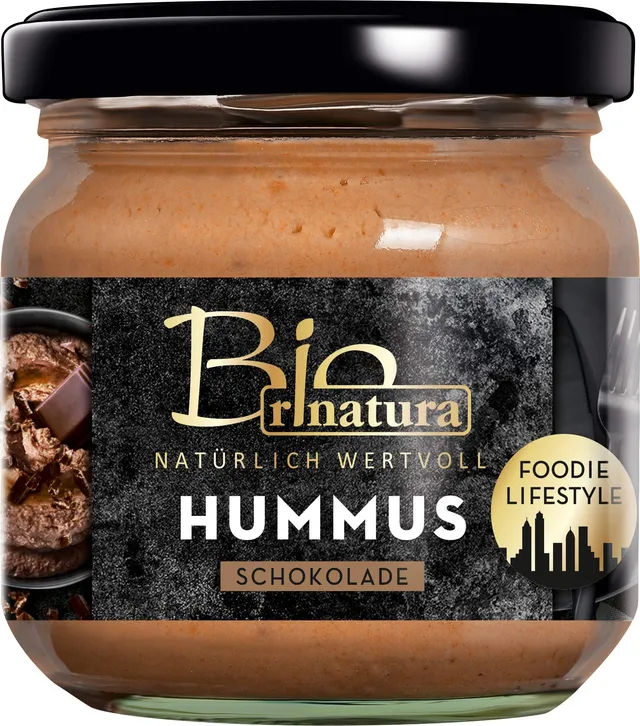 rinatura Hummus Schokolade Dessert-Hummus bio vegan süß