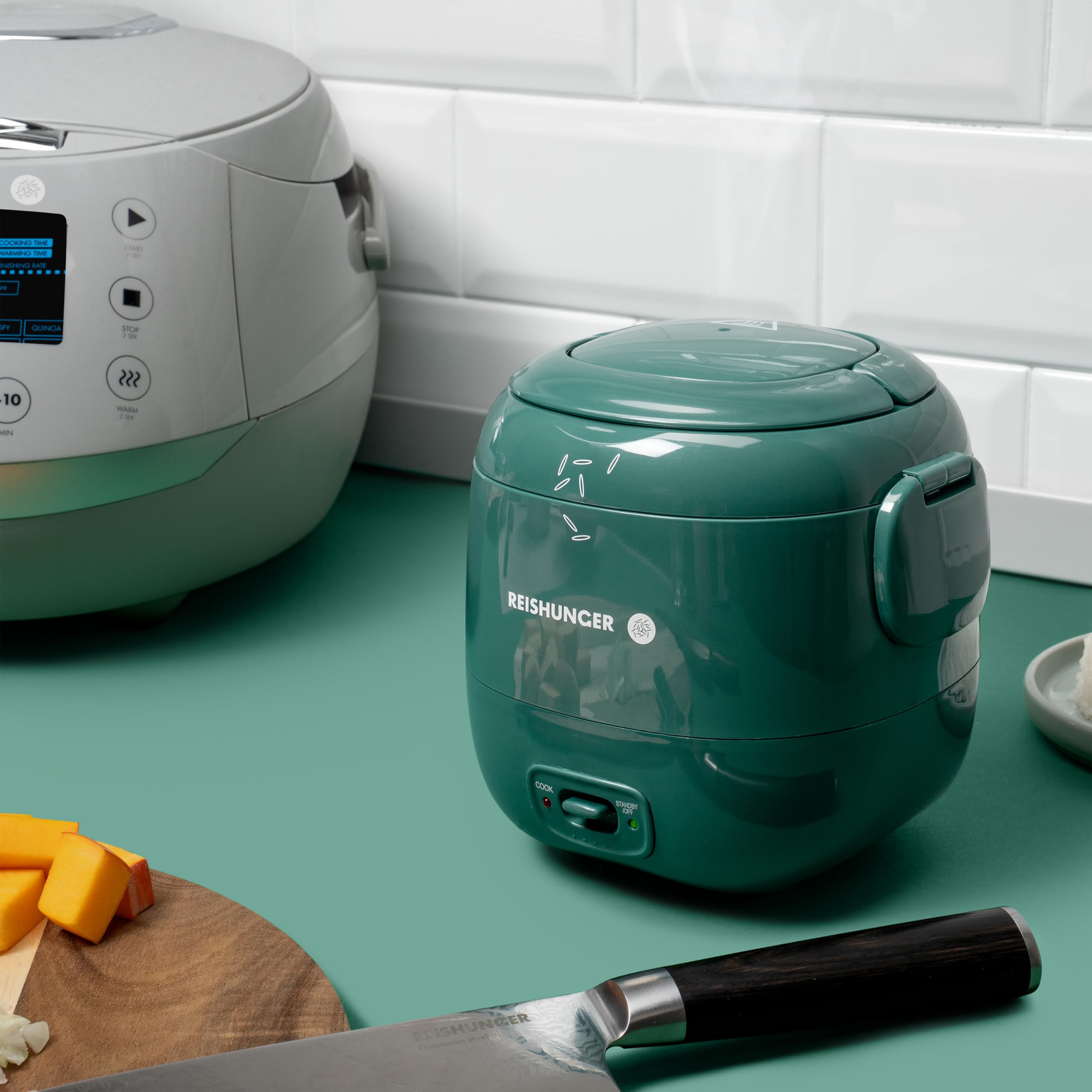Reishunger Mini Reiskocher 0,3L Waldgrün 1-2 Portionen