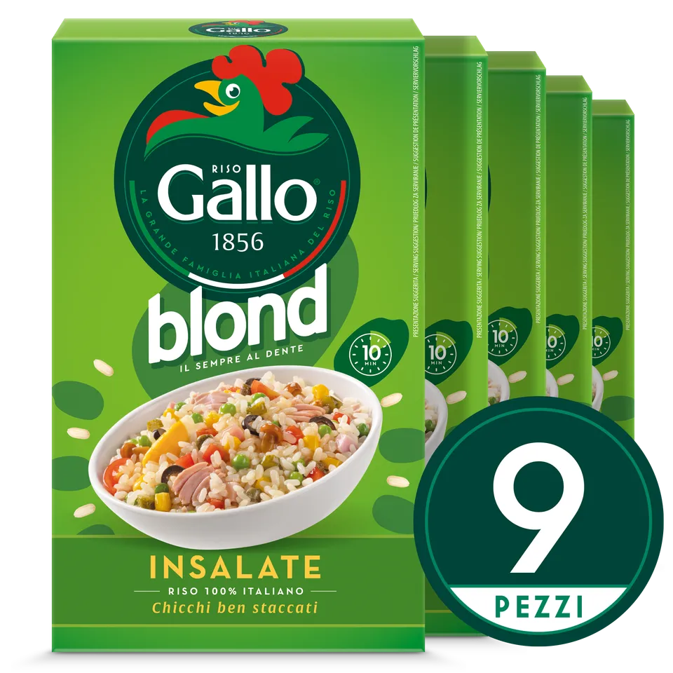 Riso Gallo Blond Insalate 10 Minuten Parboiled Reis für Salat