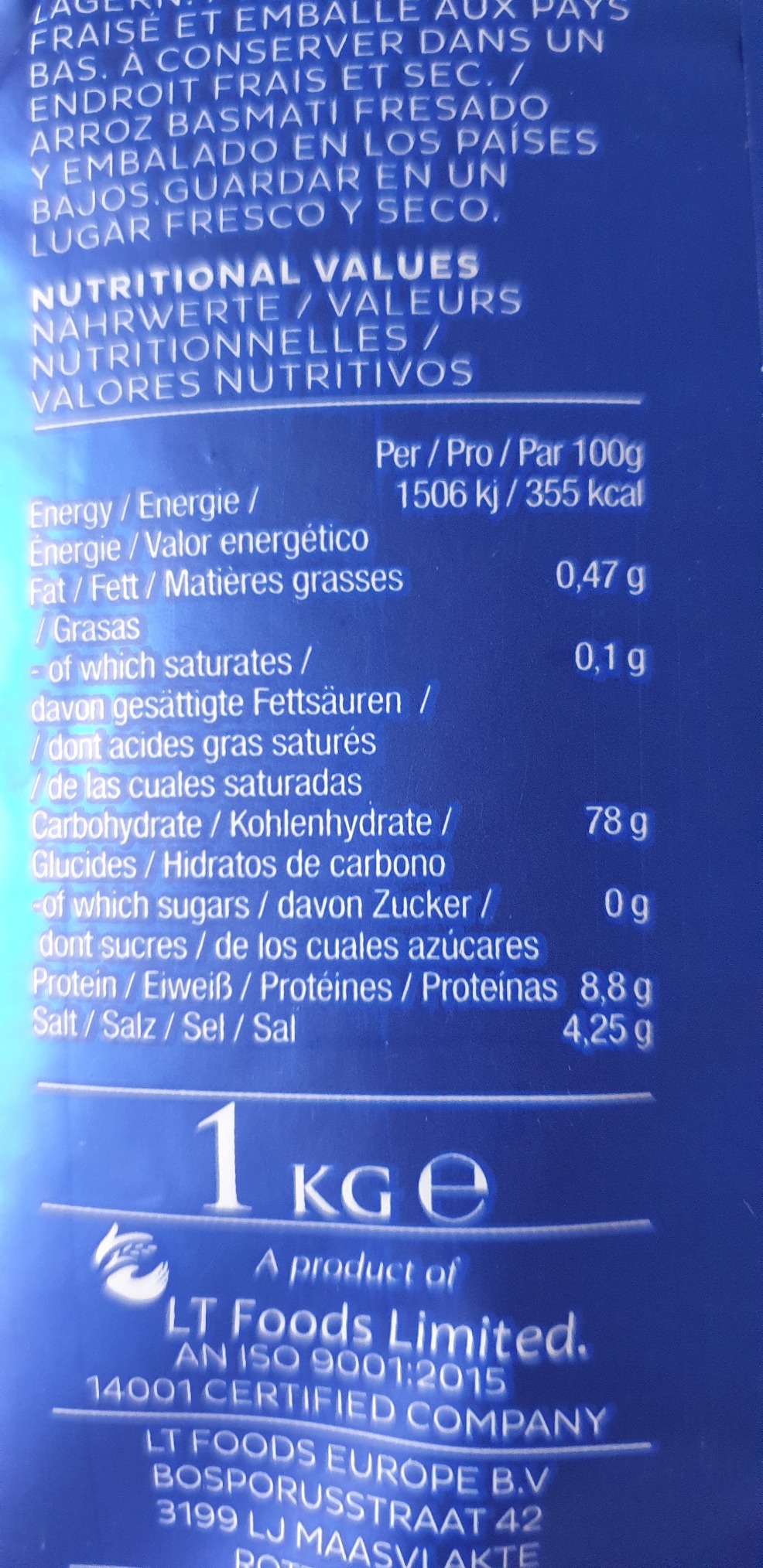 Daawat Original Basmati Reis 10kg extra lang