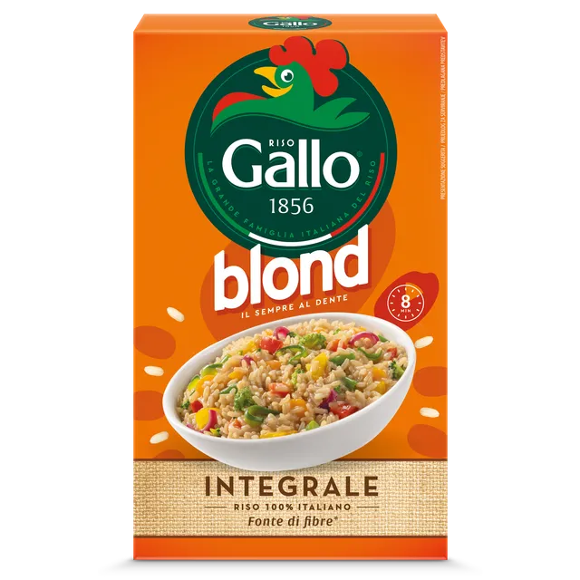 Riso Gallo Blond Integrale Vollkorn-Reis 1kg 8 Min