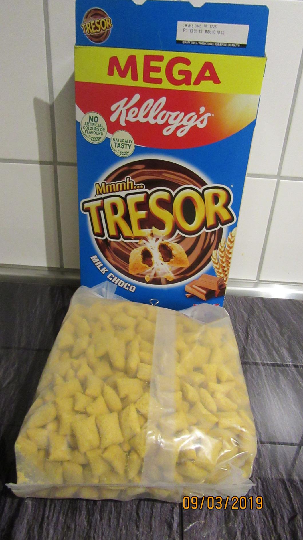 Kellogg's Tresor Milk Choco Cerealien 4x660g mit Füllung