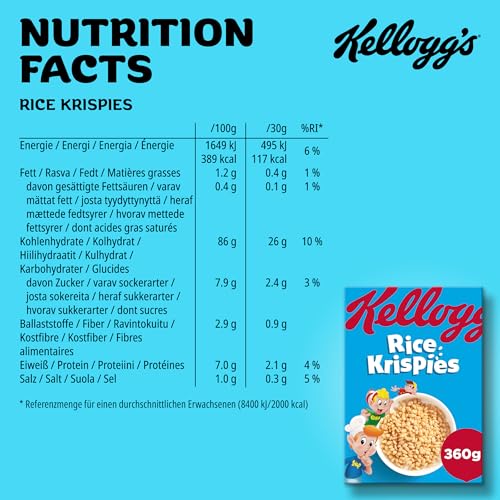 Kellogg's Rice Krispies Cerealien 6x360g geröstet