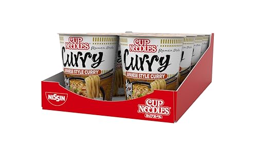 Nissin Cup Noodles Curry 8x63g Becher Huhn
