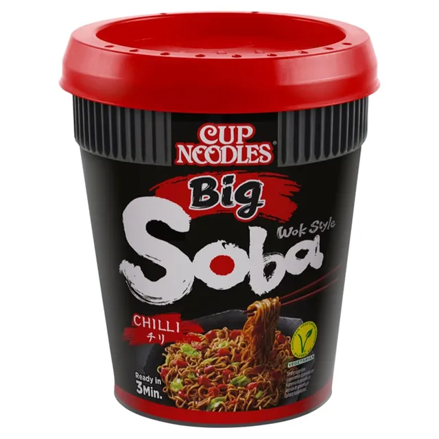Nissin Cup Noodles Soba Big Chili Instant-Nudeln 115g