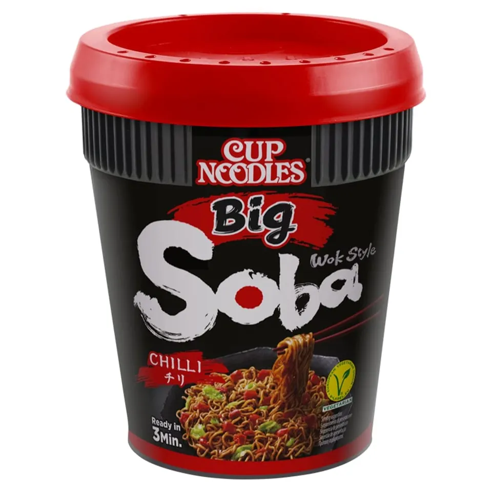 Nissin Cup Noodles Soba Big Chili Instant-Nudeln 115g