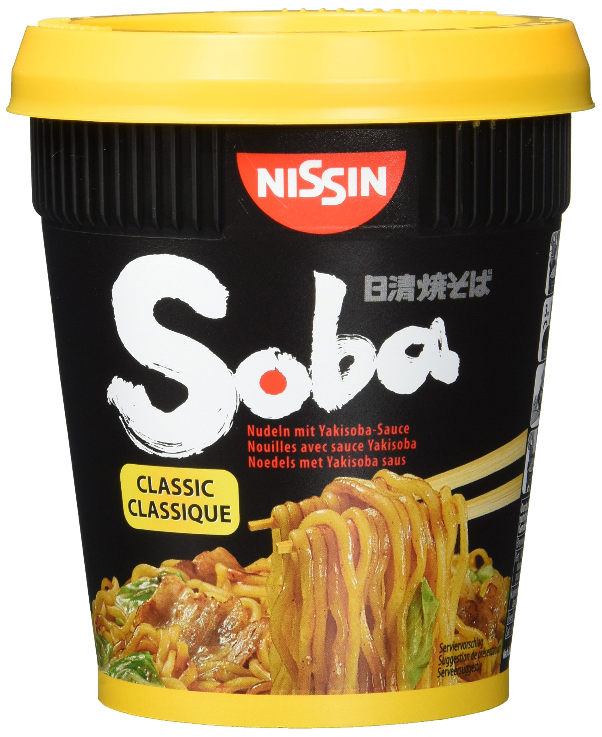 Nissin Cup Noodles Soba Teriyaki Instant-Nudeln 90g Becher