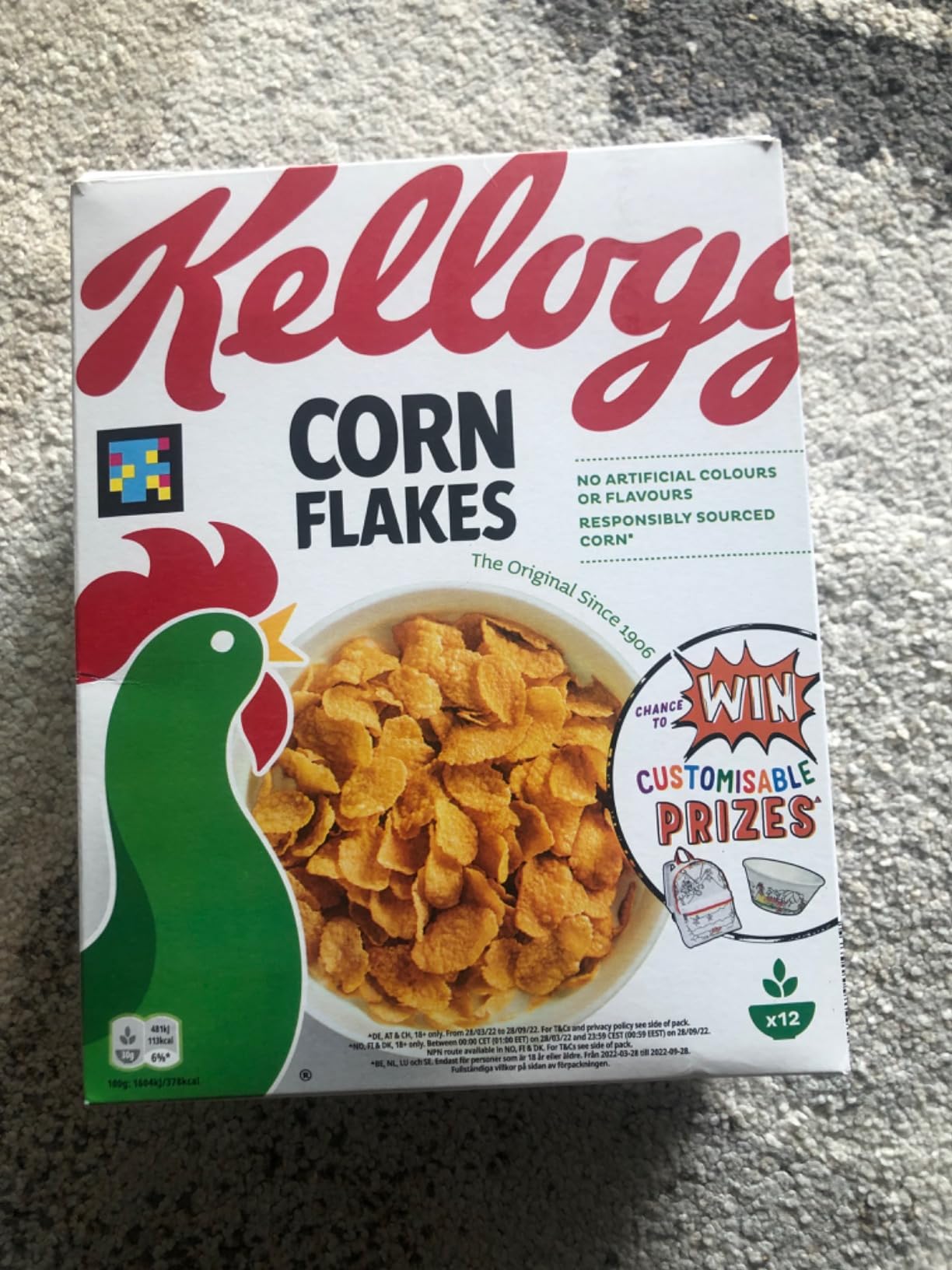 Kellogg's Corn Flakes Frühstückscerealien 375g Original