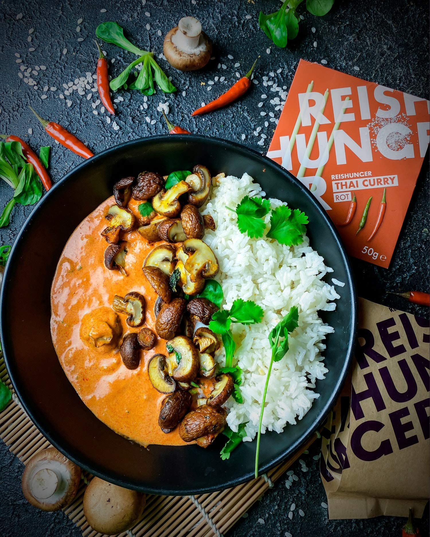 Reishunger Thai Curry Box Curry-Set 4 Personen scharf