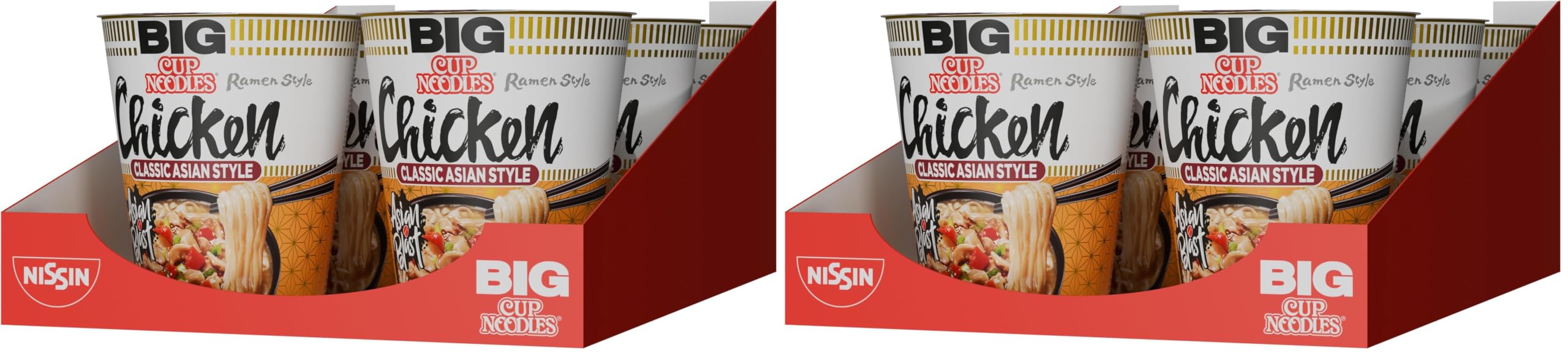 Nissin Cup Noodles Big Chicken Becher 6 x 82 g