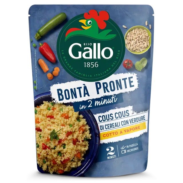 Riso Gallo Bontà Pronte Couscous Fertiggericht Gemüse 250g