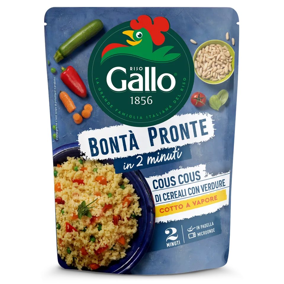 Riso Gallo Bontà Pronte Couscous Fertiggericht Gemüse 250g