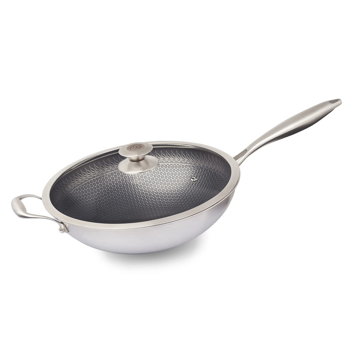 Reishunger Wok Starter Set 11-teilig Edelstahl 32 cm