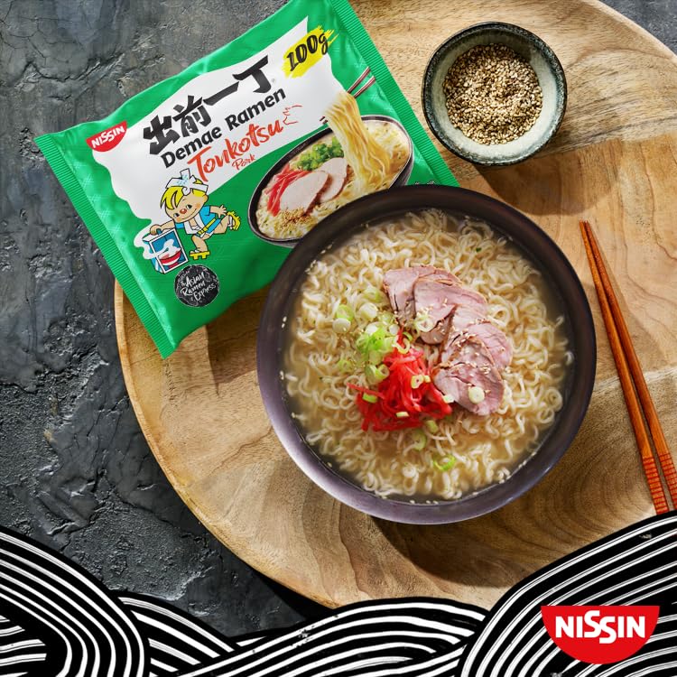 Nissin Demae Ramen Tonkotsu 100g Beutel Schwein