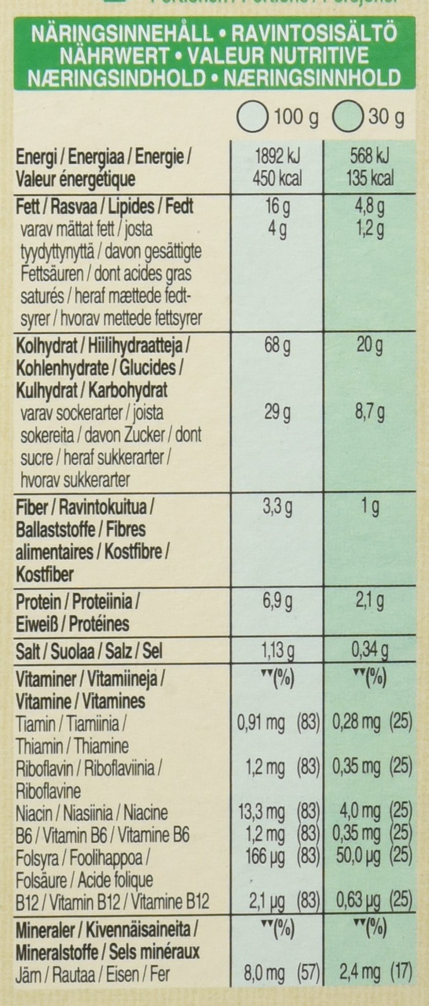 Kellogg's Tresor Choco Nut Müsli 375g Schoko