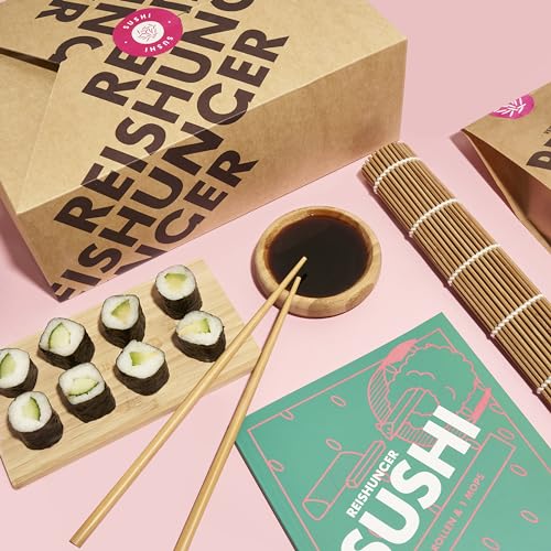 Reishunger Sushi Premium Box 13-teiliges Sushi-Set mit Reis