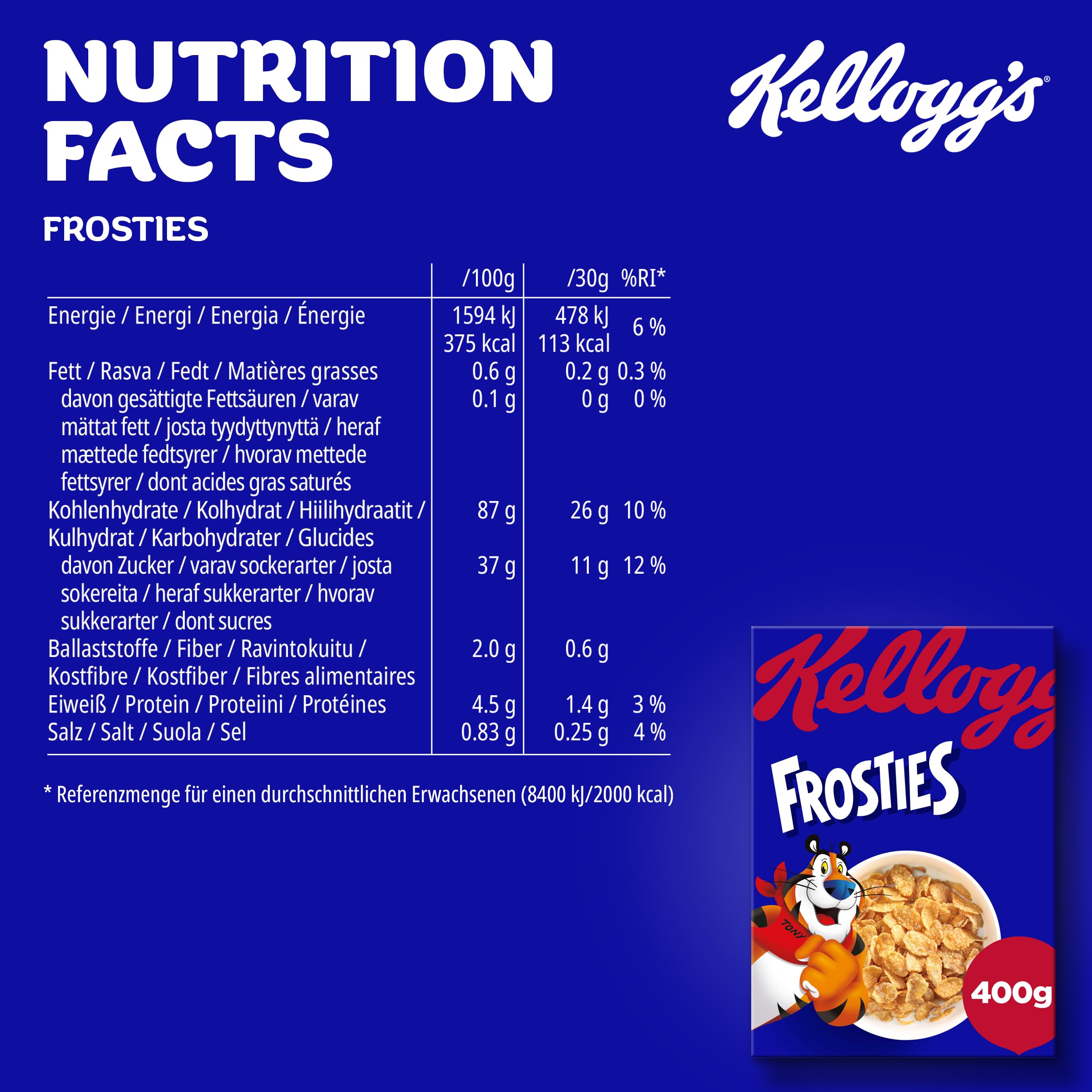 Kellogg's Frosties Cornflakes 6x400g mit Frosting