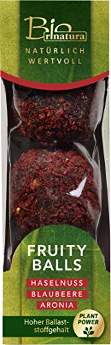 rinatura Fruity Balls Haselnuss Blaubeere Aronia Snack 60g Bio