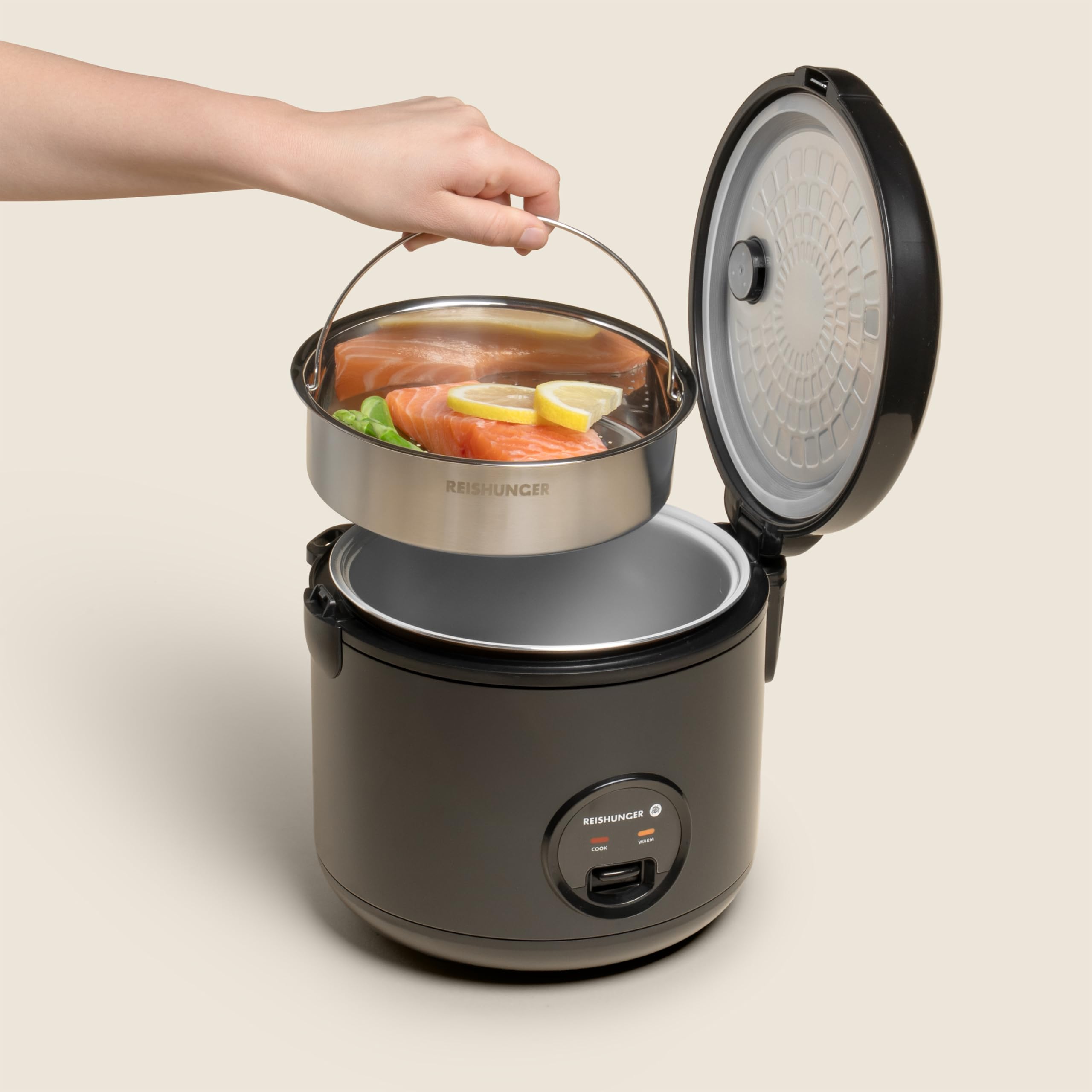 Reishunger Basis Dämpfeinsatz Edelstahl 1,2L Starter Set
