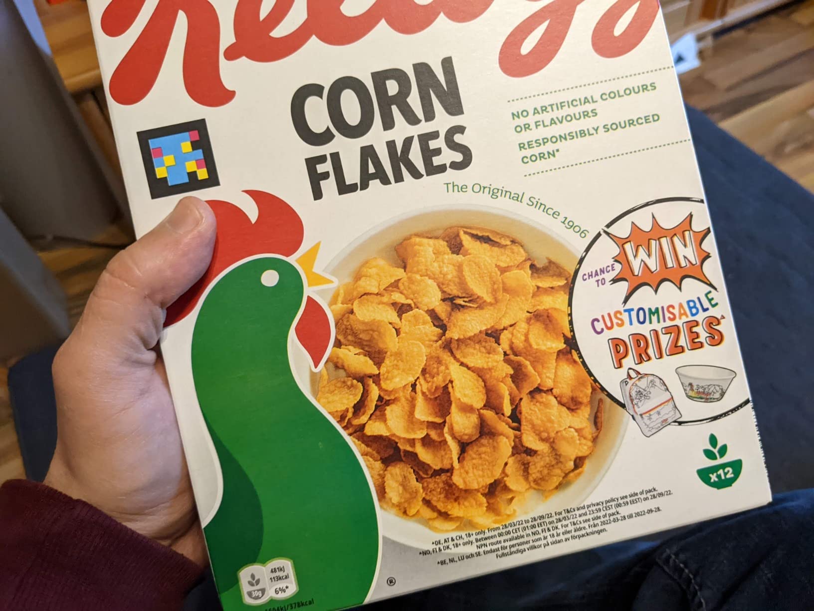Kellogg's Corn Flakes Frühstückscerealien 375g Original