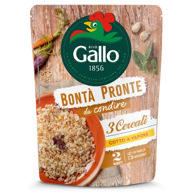 Riso Gallo Bontà Pronte 3 Cereali Fertigreis 250g schnell