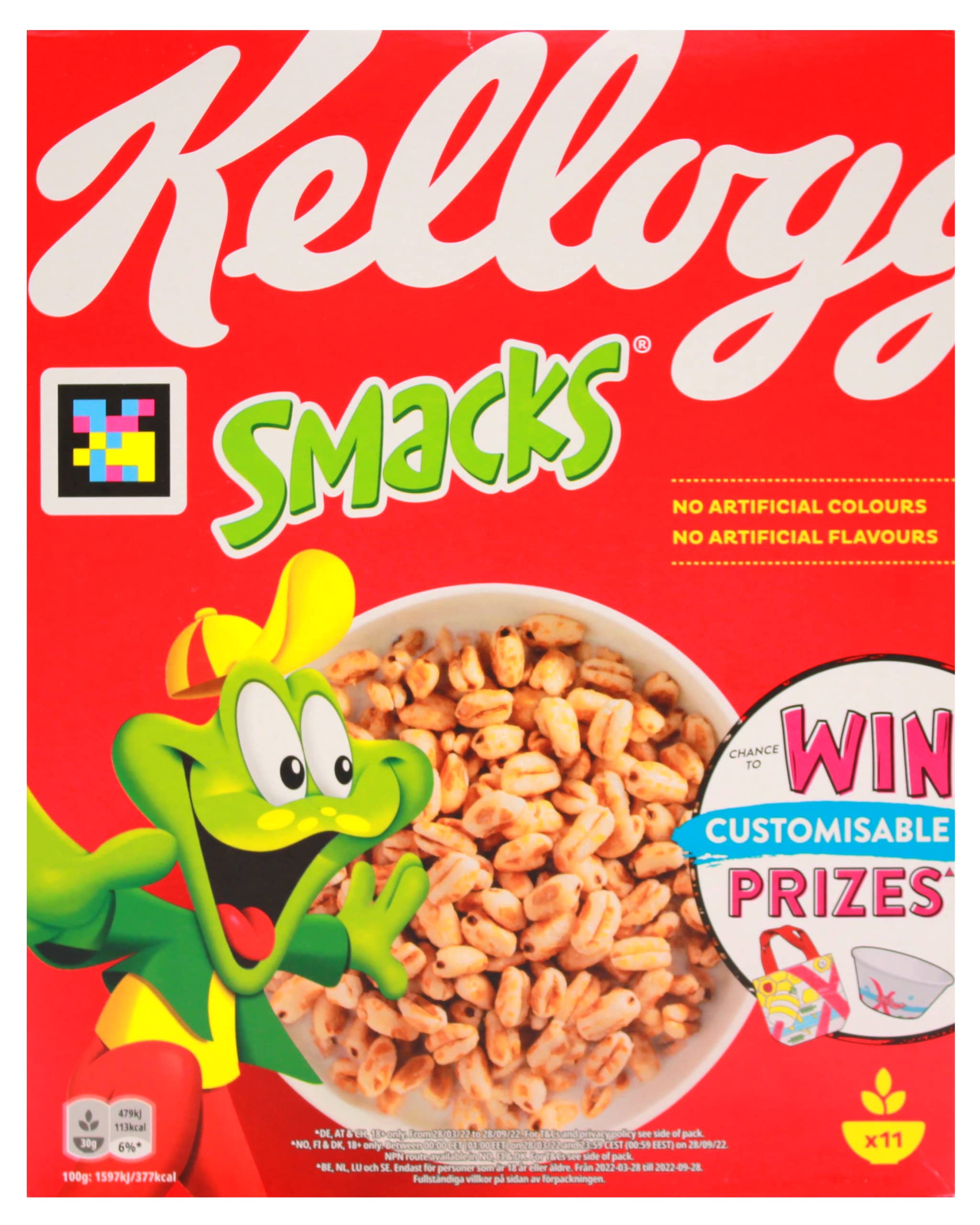 Kellogg's Smacks Frühstückscerealien 700 g Honig-Weizen