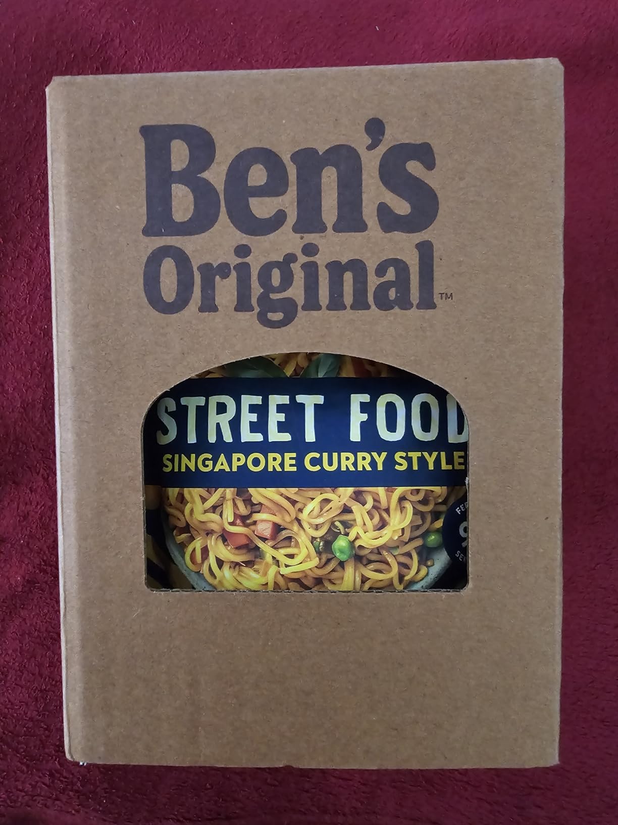 Ben's Original Street Food Singapore Curry Noodles 6x250g