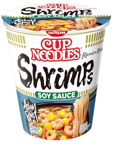 Nissin Cup Noodles Soy Sauce Shrimps 63g Becher