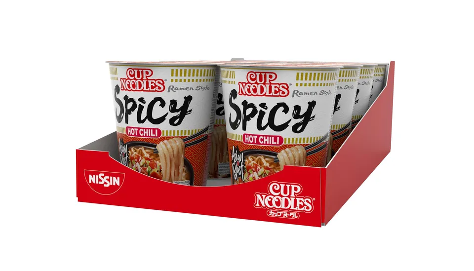 Nissin Cup Noodles Hot Chili Spicy 8x66g Instant