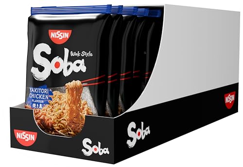 Nissin Soba Bag Instant-Nudeln 9 x 110 g Yakitori