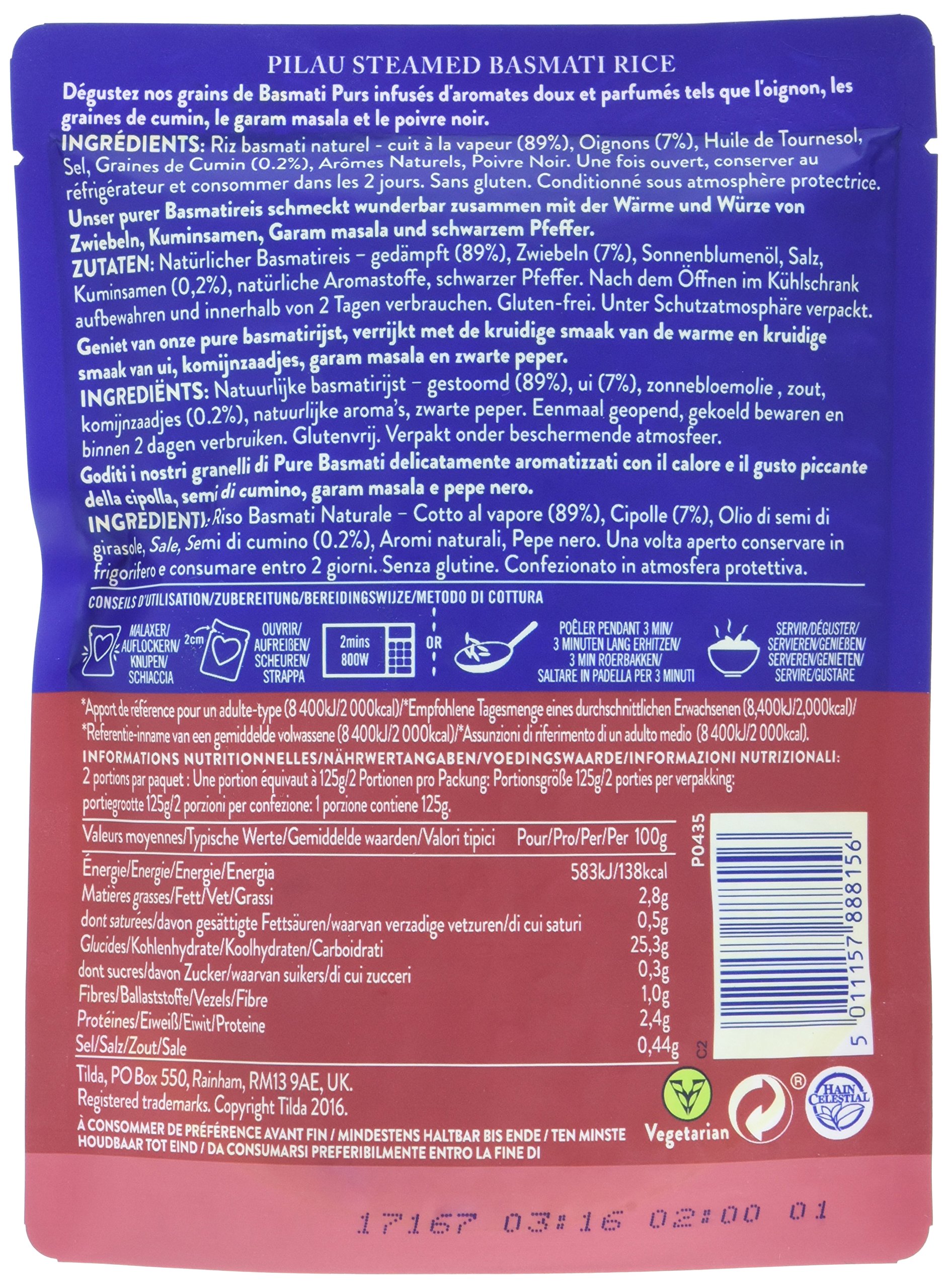 Tilda Pilau Basmati Reis Beutel 6 x 250 g würzig