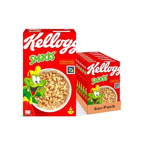 Kellogg's Smacks Frühstückscerealien 6 x 400 g Puffweizen